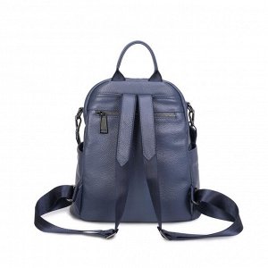 Рюкзак женский, кожа,  MIRONPAN  81371 Синий