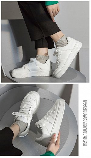 Белые кеды унисекс