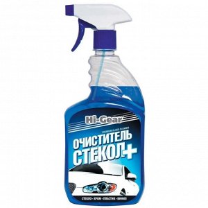 Очиститель стёкол и зеркал Hi-Gear Premium Glass Cleaner, антистатические и водоотталкивающие свойства, бутылка с триггером 946мл, арт. HG5685