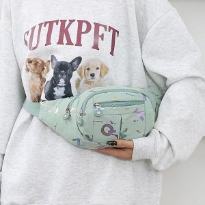 Сумка поясная, для бега, фитнеса, бананка, оксфорд