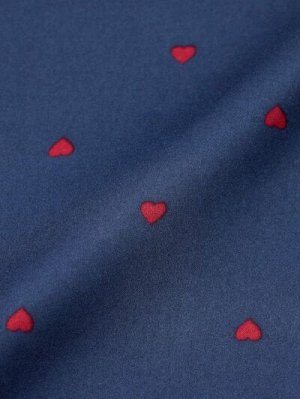 GU Girls Satin Pajama Set (Short Sleeve & Shorts, Heart) – детская атласная пижама с сердечками
