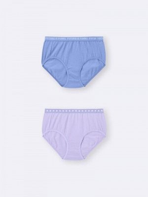 GIRLS Shorts 2-Pack (Logo/Star) – трусики для девочек, 2 штуки с логотипом и звёздами