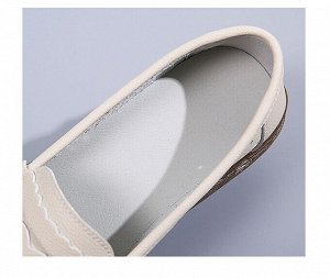 Кожаные женские мокасины