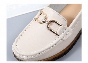 Кожаные женские мокасины
