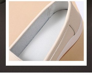Кожаные женские мокасины