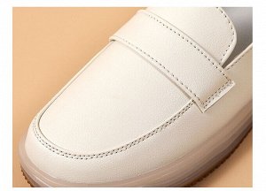 Кожаные женские мокасины
