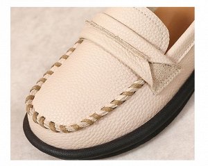 Кожаные женские мокасины