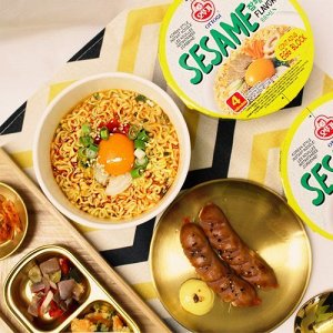 Лапша со вкусом говядины и кунжута "Sesame Ramen" 110г