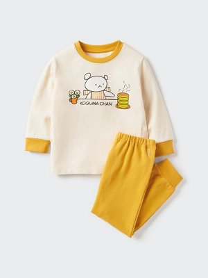 UNIQLO - детская пижама с принтом из книги «Медвежонок» - 46 YELLOW