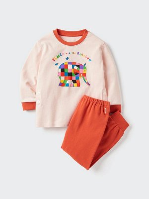 UNIQLO - детская пижама с принтом слоненка - 14 RED