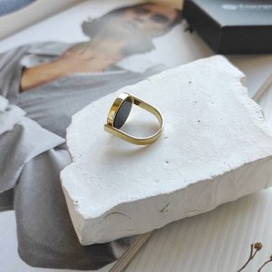 Харизма Складное кольцо - перевёртыш с перламутром и черной керамикой