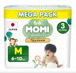 MOMI Standard/Monkey GIGA PACK подгузники-трусики М (6-10 кг) . 88 шт
