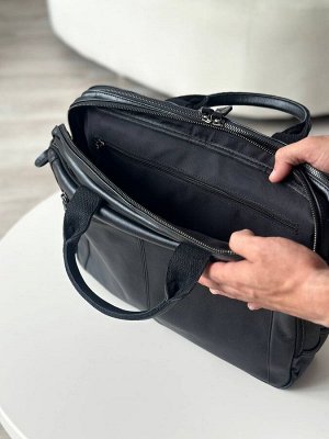 Мужская кожаная сумка под ноутбук, через плечо