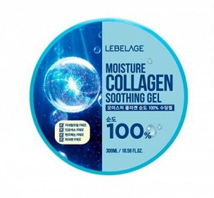 Гель для лица и тела с коллагеном многофункциональный LEBELAGE MOISTURE COLLAGEN PURITY SOOTHING GEL 100% 300мл