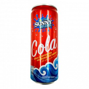 Напиток безалкогольный газированный Ooh Sunny Drink Cola кола, 325мл, ж/б