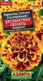 Бархатцы Двухцветные Гиганты (Код: 91751)