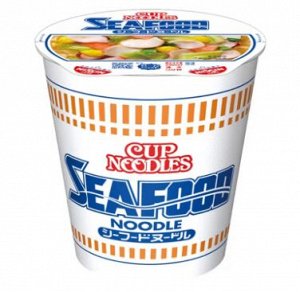 NISSIN CUP NOODLE SEAFOOD Лапша с морепродуктами 74 г.