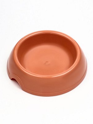 Миска для кошек и собак 200 мл, 14.5x3 см, кирпичная