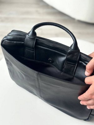Мужская кожаная сумка под ноутбук, через плечо