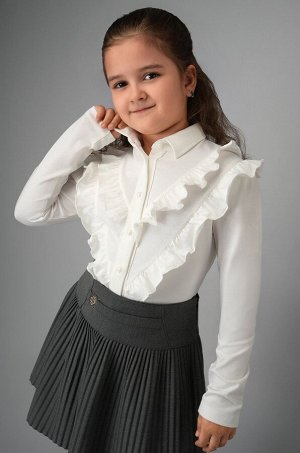 Блузка для девочки с длинным рукавом