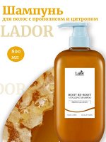 Lador Шампунь для волос с прополисом и цитроном 800мл Root Re-Boot Vitalizing Shampo Propolis &amp; Citron