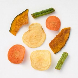 MUJI Mixed Vegetable Chips – хрустящие овощные чипсы из тыквы, картофеля, моркови и стручковой фасоли
