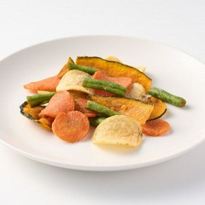 MUJI Mixed Vegetable Chips – хрустящие овощные чипсы из тыквы, картофеля, моркови и стручковой фасоли