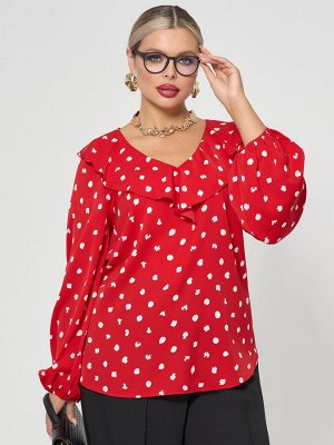 Блузка 0059-26 красный матовый