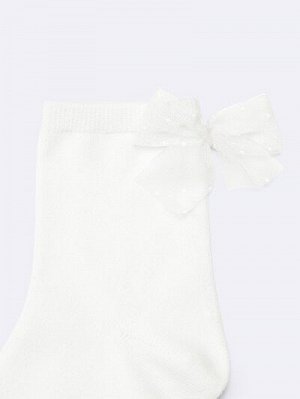 GU Kids Socks 2-Pack (Ribbon/Dot) – детские носки 2 пары, с бантиком и в горошек