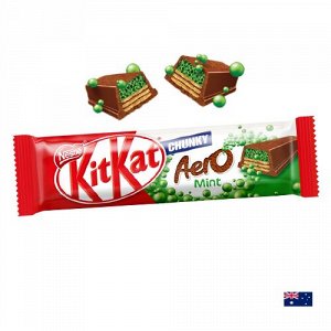 KitKat Chunky Aero Mint 45g - КитКат чанки Аеро с мятой. Австралия