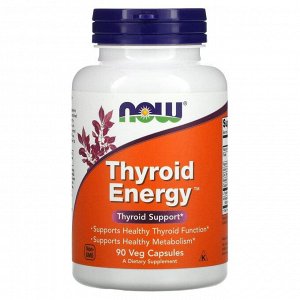 Поддержка щитовидной железы NOW Thyroid Energy - 90 капс.