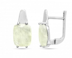 Серьги из серебра лунный камень, Соната