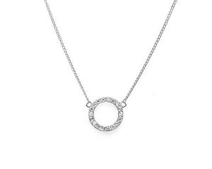 Колье из серебра куб.циркон., Ю-50006