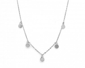 Колье из серебра без вставки, Ю-55080р