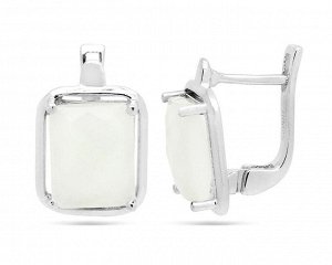 Серьги из серебра лунный камень, Астра2