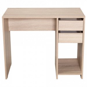 Стол письменный/компьютерный BRABIX "Scandi CD-017", 900х450х750 мм, 2 ящика, дуб сонома, 641895, ЦБ013706-2