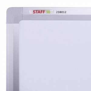 Доска магнитно-маркерная НА СТЕНДЕ 100х150 см, 2-сторонняя, STAFF, 238012