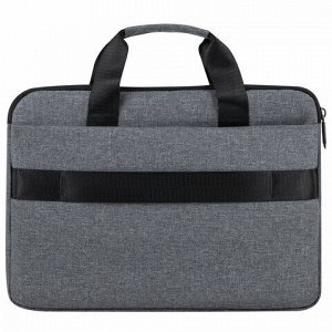 Сумка портфель HEIKKI ULTRA (ХЕЙКИ) с отд. для ноутбука 15,6", Dusky, темно-серая, 28х39х3 см, 272608
