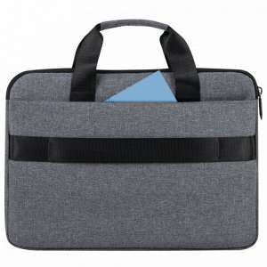 Сумка портфель HEIKKI ULTRA (ХЕЙКИ) с отд. для ноутбука 15,6", Dusky, темно-серая, 28х39х3 см, 272608