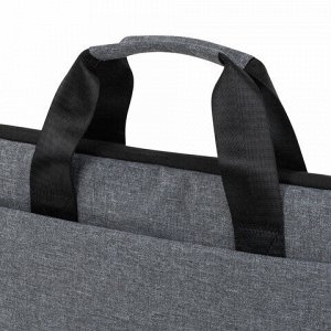 Сумка портфель HEIKKI ULTRA (ХЕЙКИ) с отд. для ноутбука 15,6", Dusky, темно-серая, 28х39х3 см, 272608