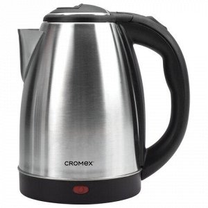 Чайник CROMEX KT-115, 1,5 л, 1500 Вт, закрытый нагревательный элемент, нержавеющая сталь, серебристый, 452925
