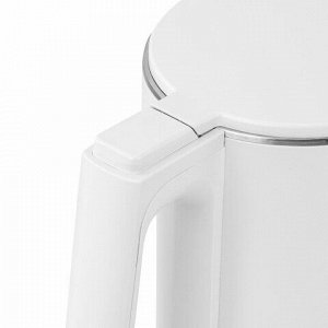Чайник электрический с двойными стенками SONNEN KT-4103, 1,5 л, 2200 Вт, белый, 456376
