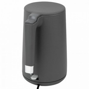 Чайник электрический с двойными стенками SONNEN KT-8719G, 1,5 л, 2200 Вт, графитовый, 454693