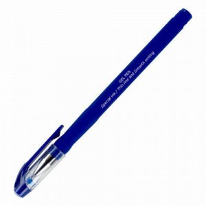 Ручка гелевая BRAUBERG SPECIAL, СИНЯЯ, игольчатый узел 0,38 мм, тонкая линия письма 0,2 мм, 144245