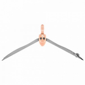Готовальня BRAUBERG SCHOOL KIT, 8 предметов, циркуль 115 мм, чертежные принадлежности, персиковый цвет, 210704