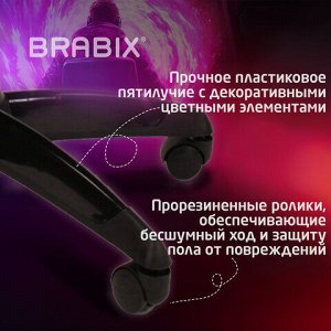 Кресло компьютерное BRABIX "Accent GM-161", TW/экокожа, черное/серое, 532576, 7083504
