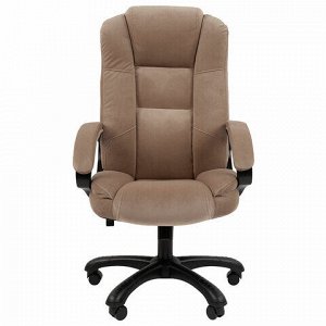 Кресло офисное Chairman CH 600, велюр, бежевое, 7158673
