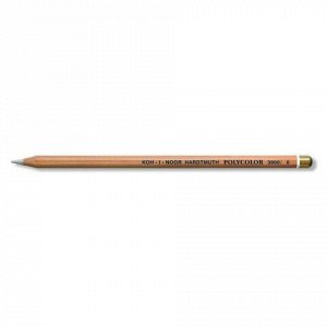 Карандаш-блендер KOH-I-NOOR, 1шт., "Polycolor", белый, 3,8 мм, мягкий, заточенный, 3800000001KS