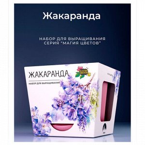 Набор для выращивания растений МАГИЯ ЦВЕТОВ "Жакаранда (фиалковое дерево)" (горшок, грунт, семена), tl-003