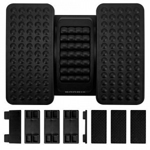 Подставка для ног BRABIX "Ultra 5" 43х32 см, массажер, регулировка угла наклона, 2 платформы, 533040